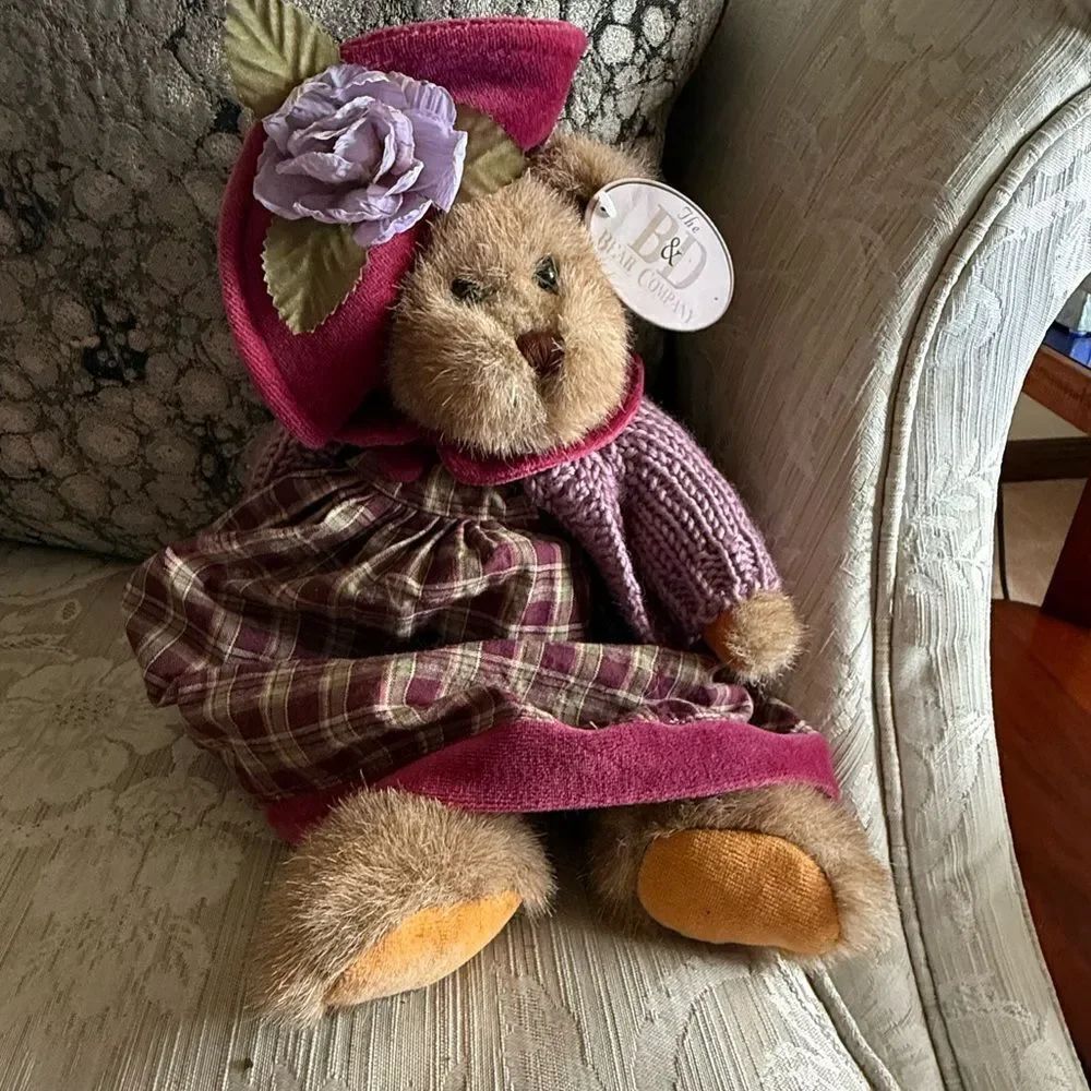 Vintage B&D Original Handmade Artist Bear Pink Jointed Brown Bear